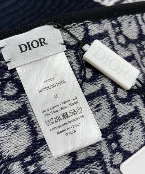 Dior Oblique University Reversible Scarf Blue 79in/200cm 