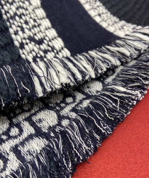 Dior Oblique University Reversible Scarf Blue 79in/200cm 