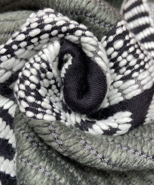 Dior Oblique University Reversible Scarf Green Grey 79in/200cm 