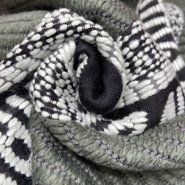 Dior Oblique University Reversible Scarf Green Grey 79in/200cm