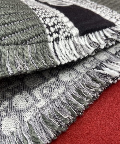 Dior Oblique University Reversible Scarf Green Grey 79in/200cm 