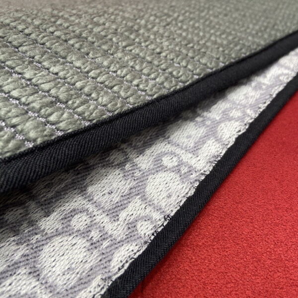 Dior Oblique University Reversible Scarf Green Grey 79in/200cm