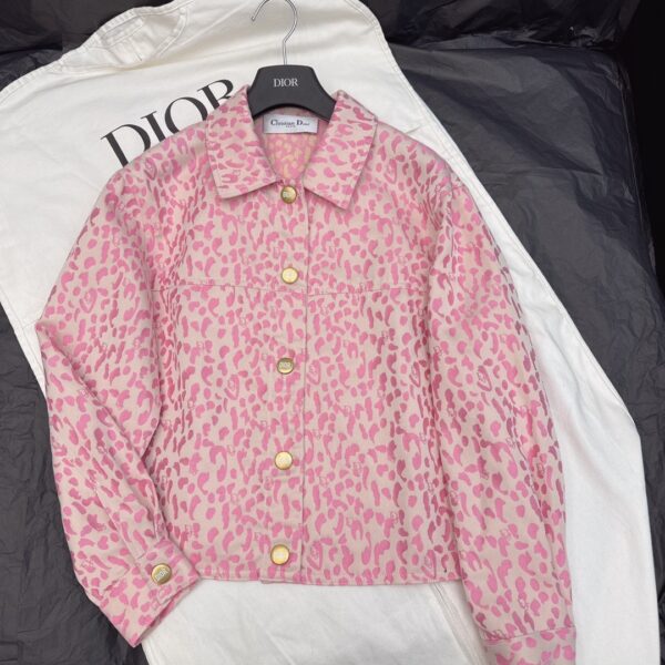 Dior Pattern Jacket Pink For Women