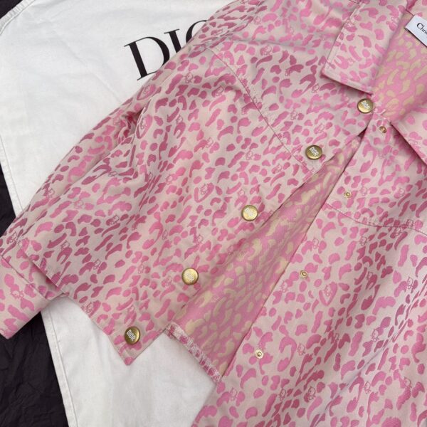 Dior Pattern Jacket Pink For Women