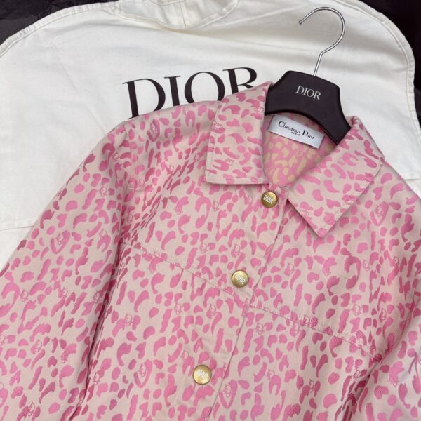 Dior Pattern Jacket Pink For Women