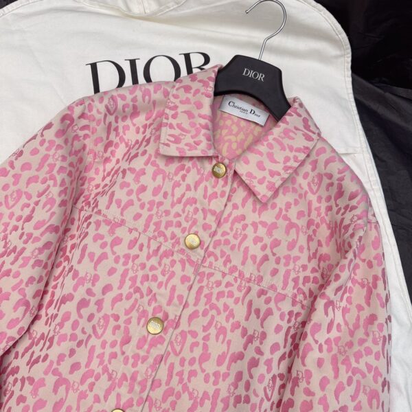 Dior Pattern Jacket Pink For Women