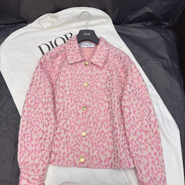 Dior Pattern Jacket Pink For Women