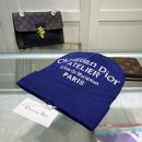 Dior Pompom Beanie In Blue