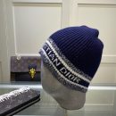 Dior Pompom Beanie In Blue