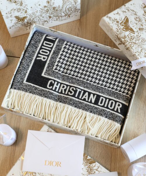 Dior Shawl Square Silk Long Neck Winter Wool Scarf 150cm/59in 