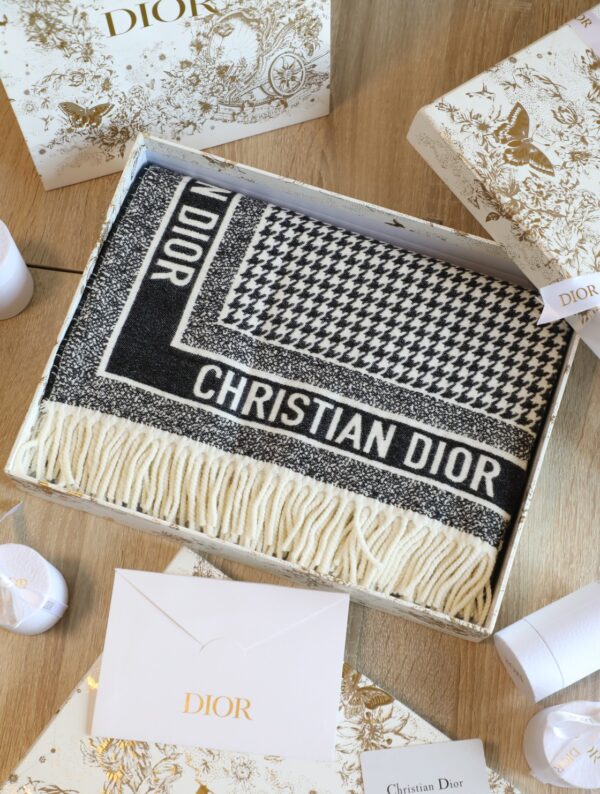 Dior Shawl Square Silk Long Neck Winter Wool Scarf 150cm/59in 