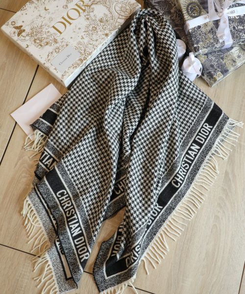 Dior Shawl Square Silk Long Neck Winter Wool Scarf 150cm/59in 