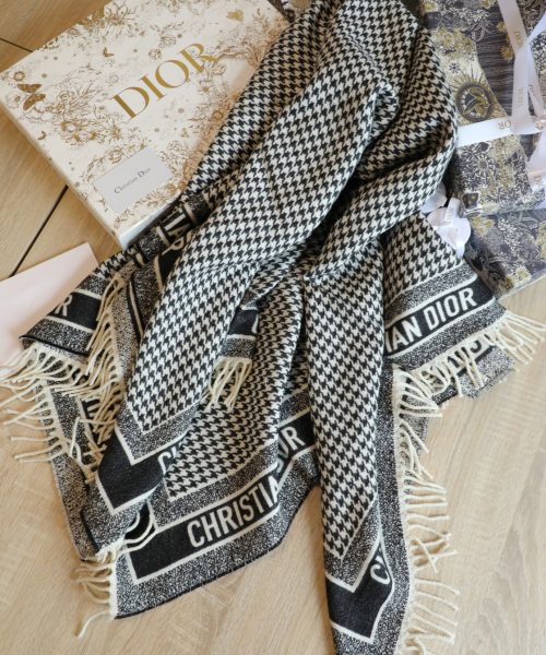 Dior Shawl Square Silk Long Neck Winter Wool Scarf 150cm/59in 
