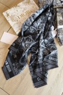 Dior Silk Square Dark Blue Scarf 150cm/71in 