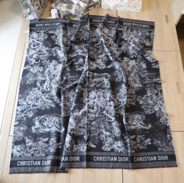 Dior Silk Square Dark Blue Scarf 150cm/71in 