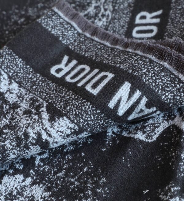 Dior Silk Square Dark Blue Scarf 150cm/71in 