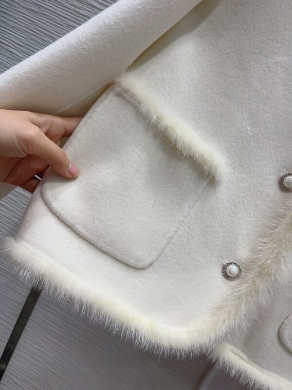 Dior Tassel Tweed Jacket White For Women