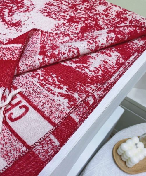 Dior Toile de Jouy Poncho Scarf Pink 71in/180cm 
