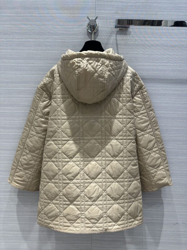 Dior Wide Range Hooded Arygle Jacket Beige For Women