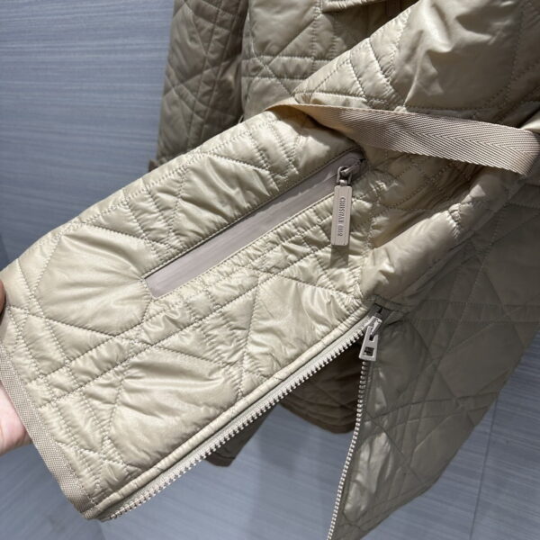 Dior Wide Range Hooded Arygle Jacket Beige For Women