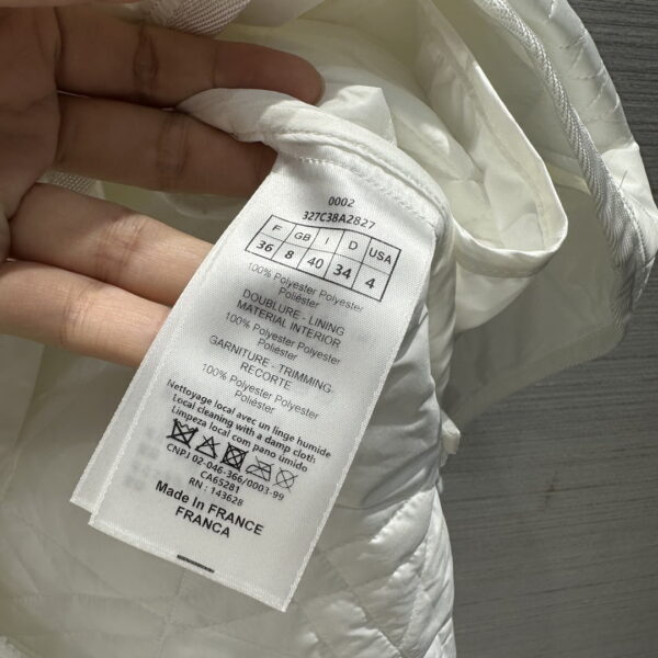 Dior Wide Range Hooded Arygle Jacket White For Women