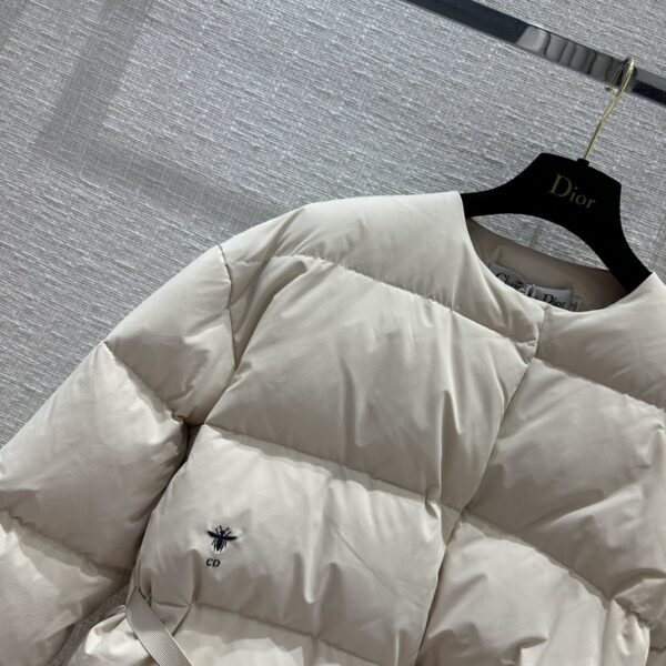 Dior Winter Cropped Puffer Jacket White For Women