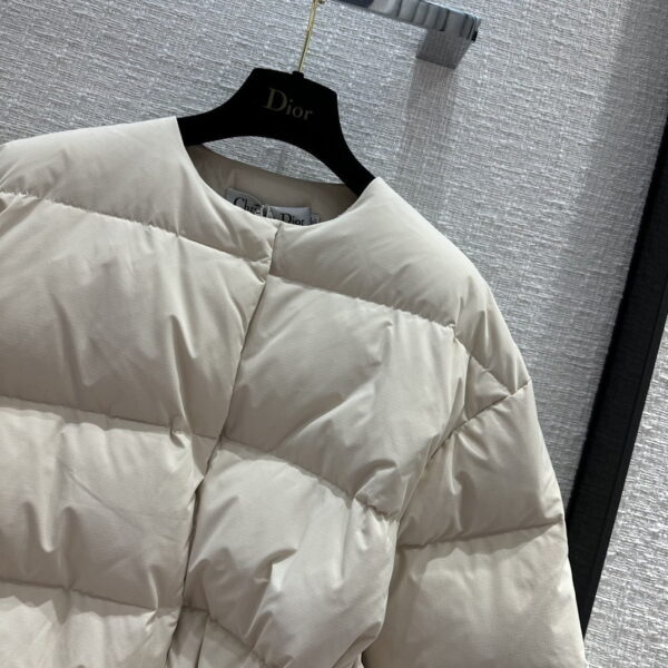 Dior Winter Cropped Puffer Jacket White For Women