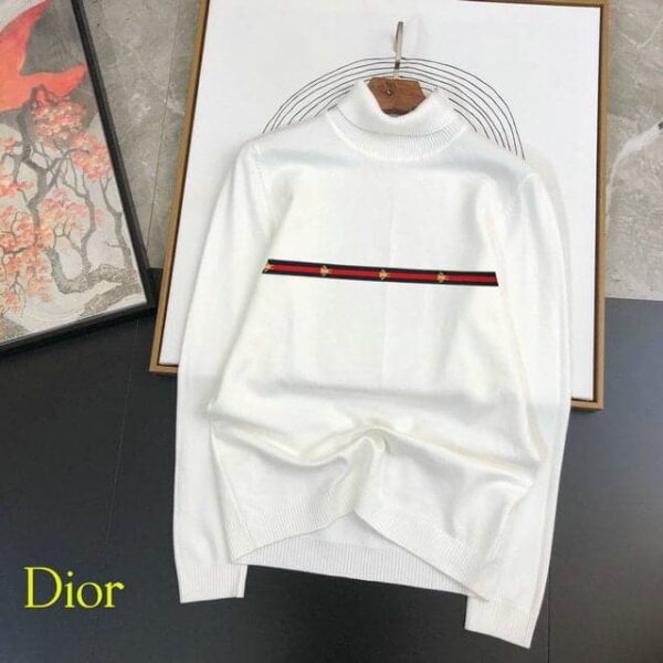 Dior Wool Sweater Pullover White For Men