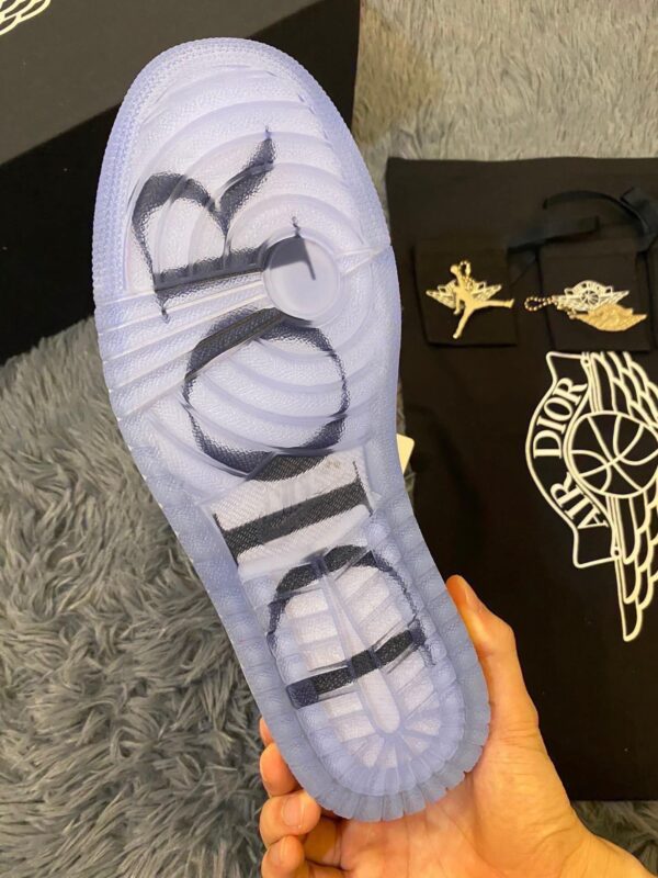 Dior x Air Jordan 1 Low-Top Grey and White Sneaker For Women, Women's Shoes