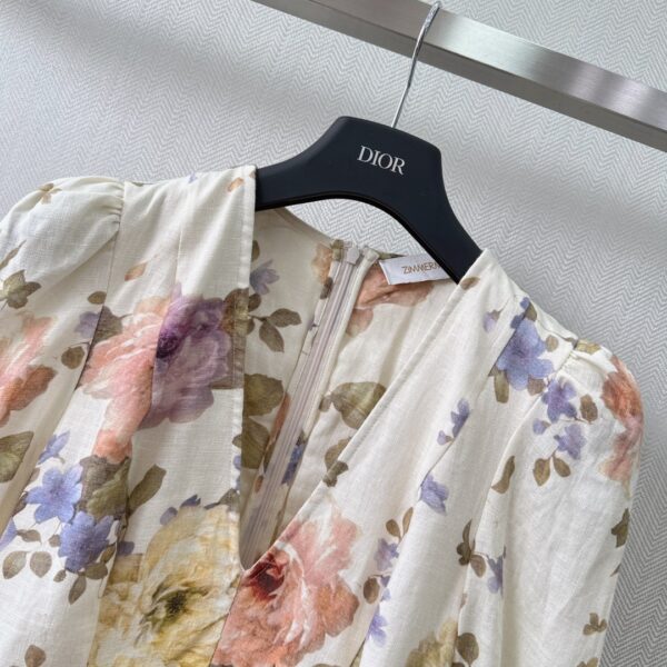 Dior Zimmermann Luminosity Mini Dress Cream For Women