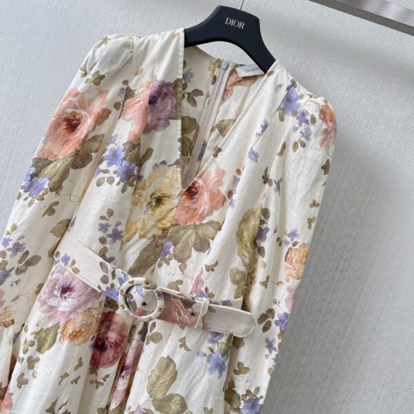 Dior Zimmermann Luminosity Mini Dress Cream For Women