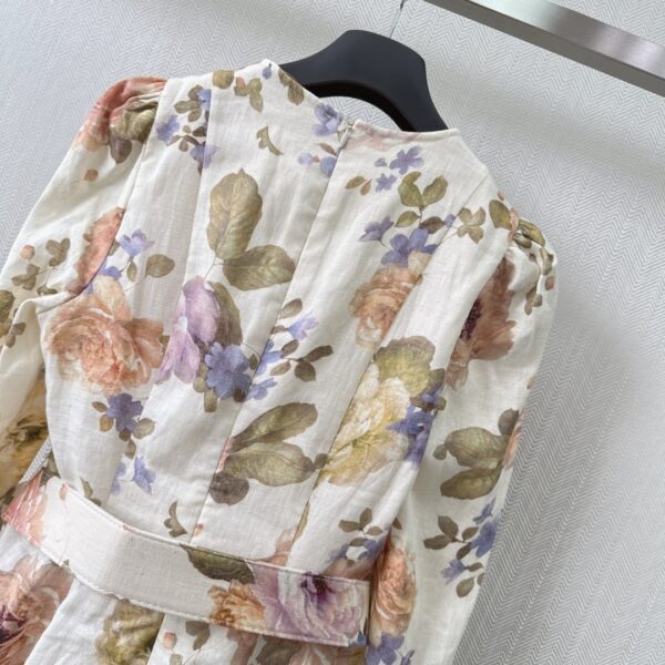 Dior Zimmermann Luminosity Mini Dress Cream For Women