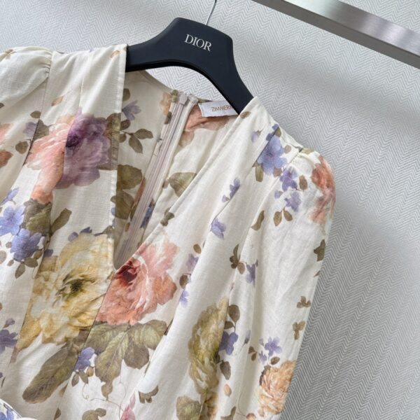 Dior Zimmermann Luminosity Mini Dress Cream For Women