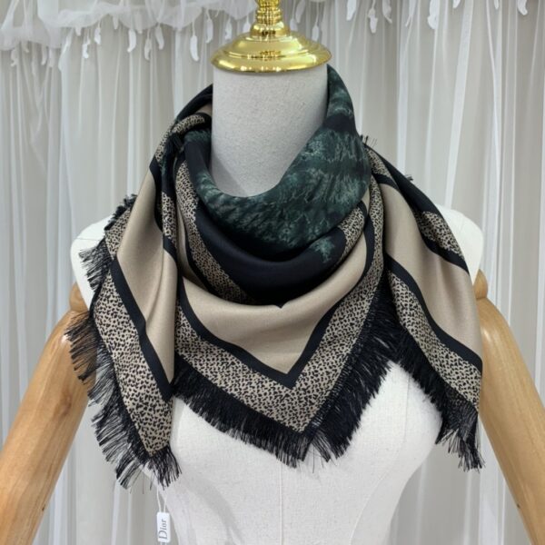 Dior Zodiac Fantastico 90 Square Scarf Blue/Brown 35in/90cm