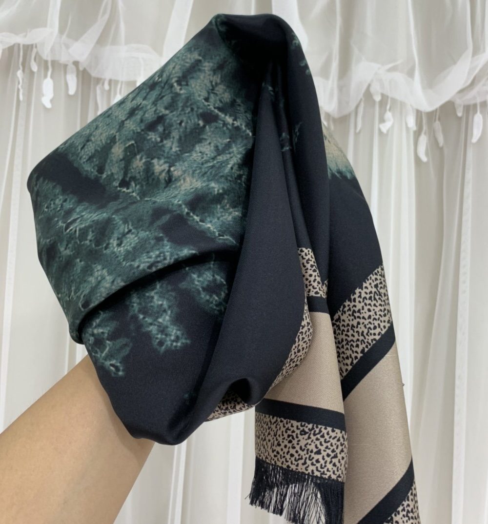 Dior Zodiac Fantastico 90 Square Scarf Blue/Brown 35in/90cm 