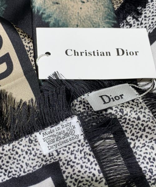 Dior Zodiac Fantastico 90 Square Scarf Blue/Brown 35in/90cm 