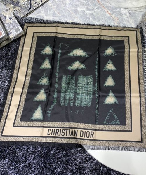 Dior Zodiac Fantastico 90 Square Scarf Blue/Brown 35in/90cm 