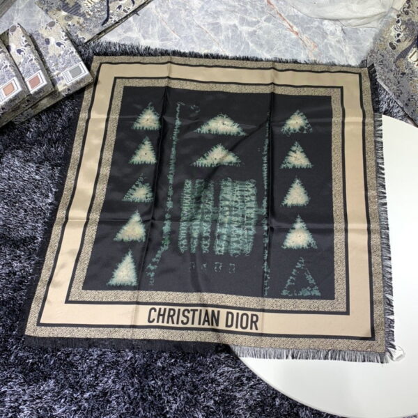 Dior Zodiac Fantastico 90 Square Scarf Blue/Brown 35in/90cm