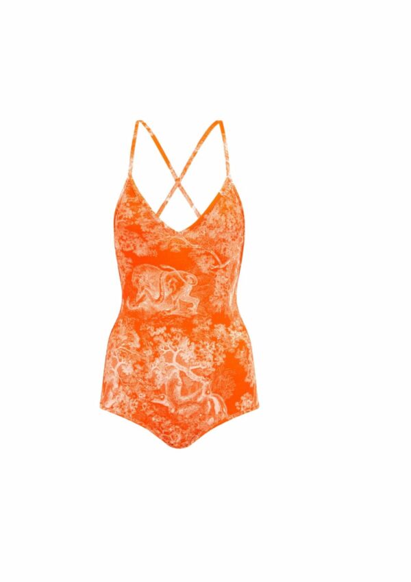 Dioriviera One-Piece Swimsuit Orange For Women