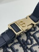 1:1 Replica Diortravel Nomad Pouch Blue For Women 6in/ 15cm