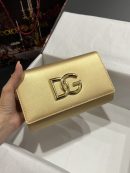 Dolce & Gabbana 3.5 Clutch Gold For Women 8.3in/21cm DG