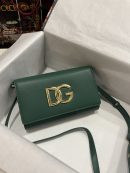 Dolce & Gabbana 3.5 Clutch Green For Women 8.3in/21cm DG