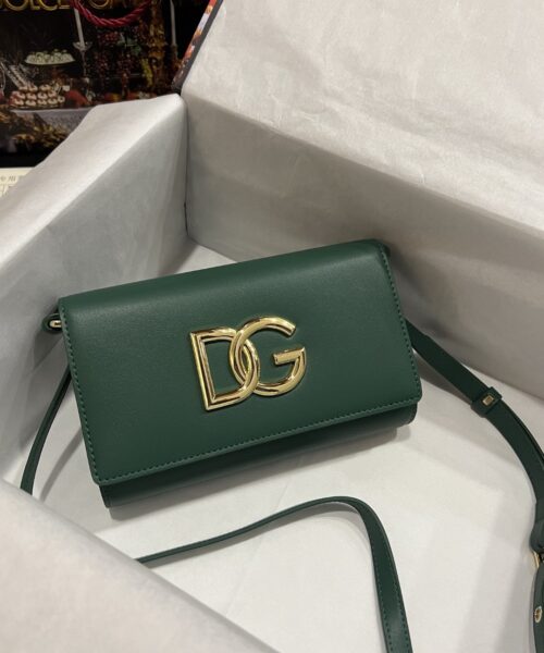 Dolce & Gabbana 3.5 Clutch Green For Women 8.3in/21cm DG