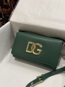 Dolce & Gabbana 3.5 Clutch Green For Women 8.3in/21cm DG