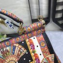 Dolce & Gabbana 90s Sicily Bag With Logo Print Multicolor For Women 10.2in/26cm DG