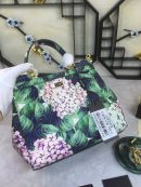 Dolce & Gabbana 90s Sicily Bag With Logo Print Multicolor For Women 10.2in/26cm DG
