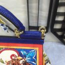 Dolce & Gabbana 90s Sicily Bag With Logo Print Multicolor For Women 10.2in/26cm DG