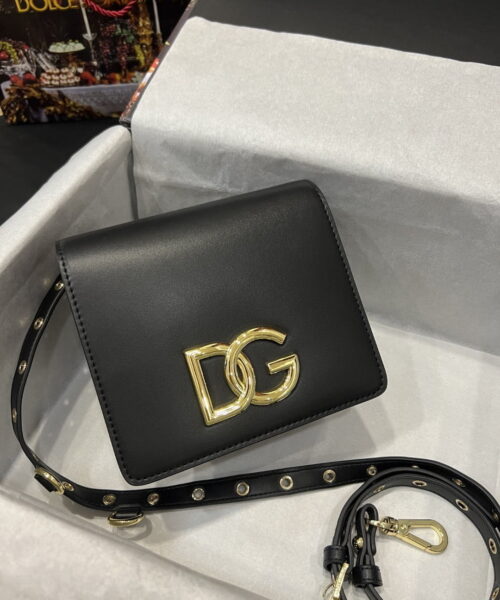 Dolce & Gabbana Crossbody 3.5 Bag Black For Women 6.9in/18cm DG BB7037AW57680999
