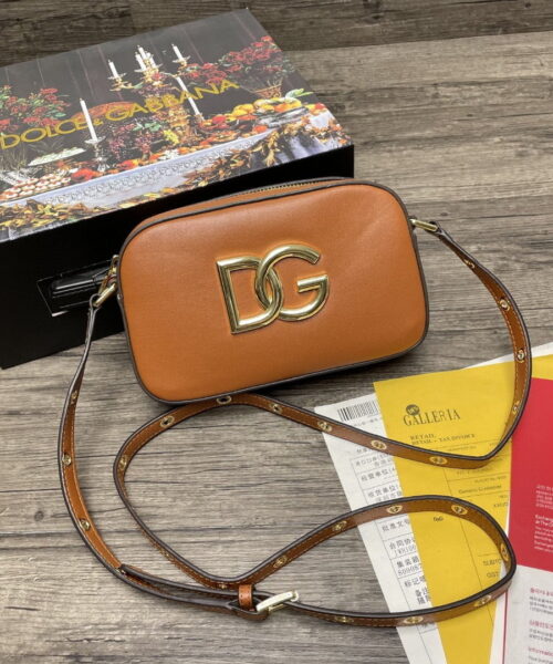 Dolce & Gabbana Crossbody 3.5 Bag Brown For Women 7.5in/19cm DG