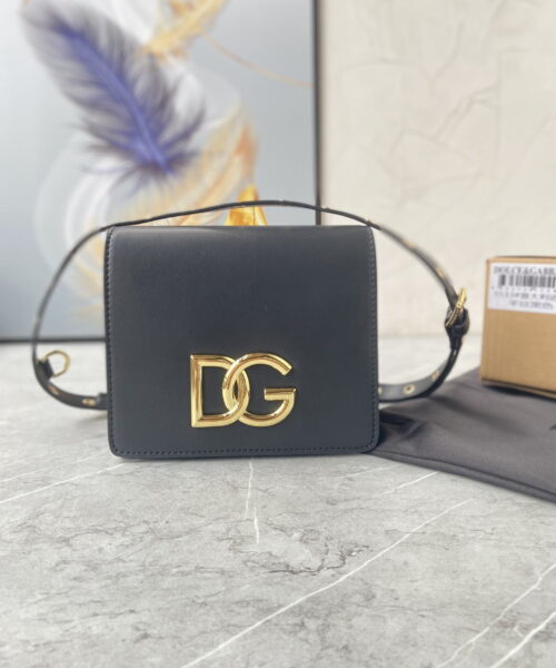 Dolce & Gabbana Crossbody 3.5 Bag Grey For Women 6.9in/18cm DG